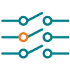 Electrical system support icon.