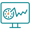 Real-time data icon.