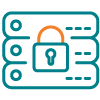Secure data access icon.