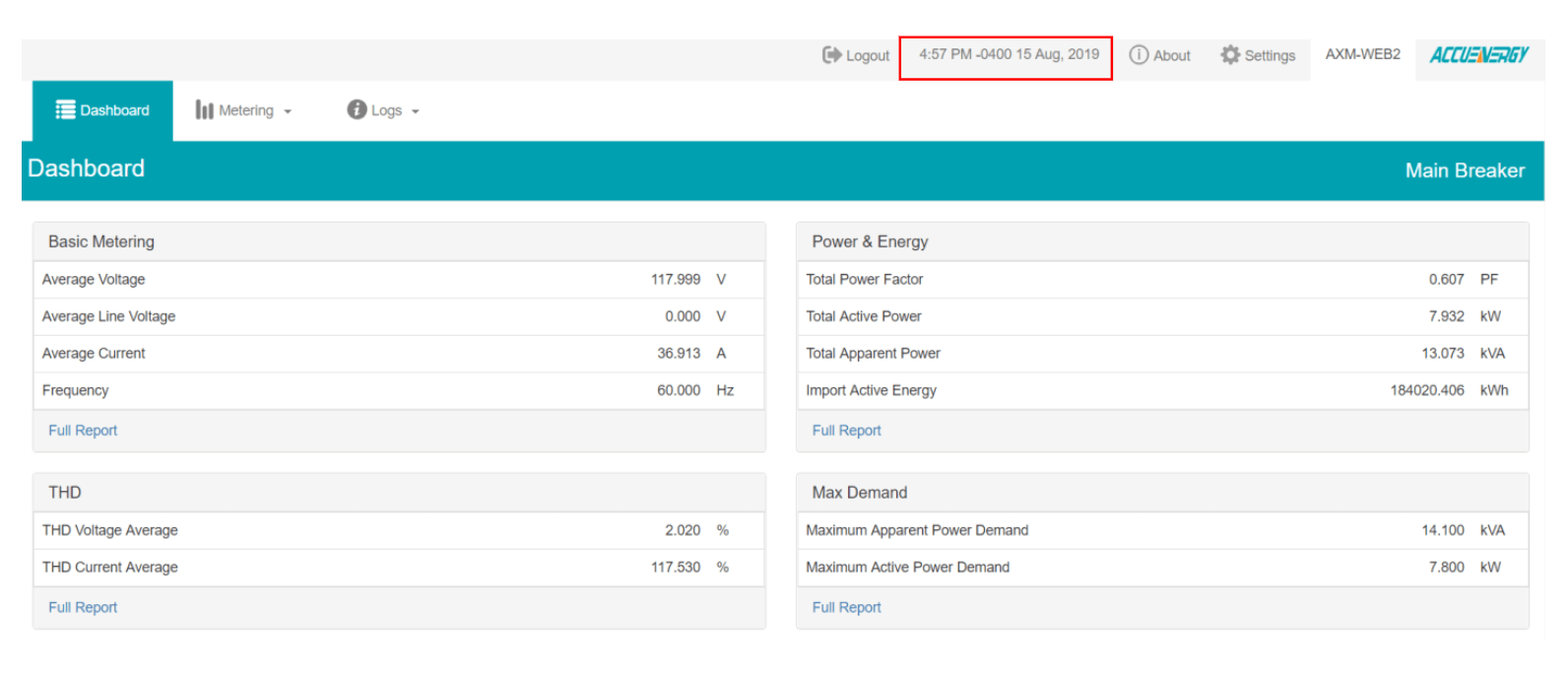 AcuCloud Dashboard