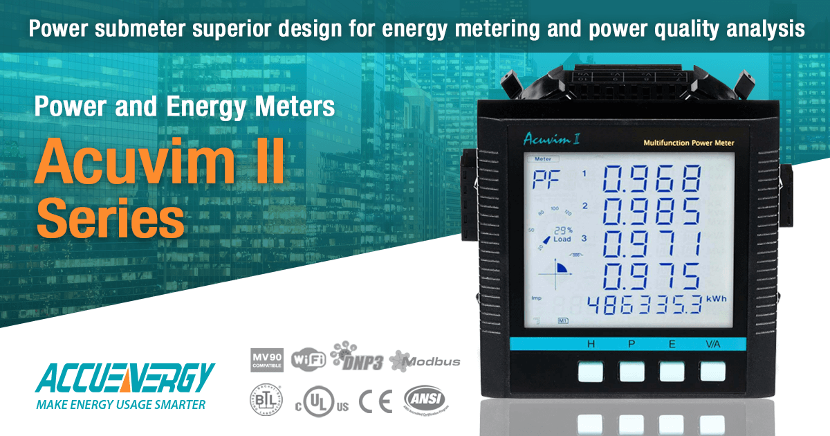 Power and Energy Meter Acuvim II Series Accuenergy