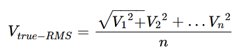 Vtrue-RMS formula