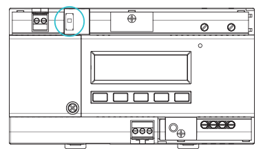 Front view drawing of the AcuDC-262